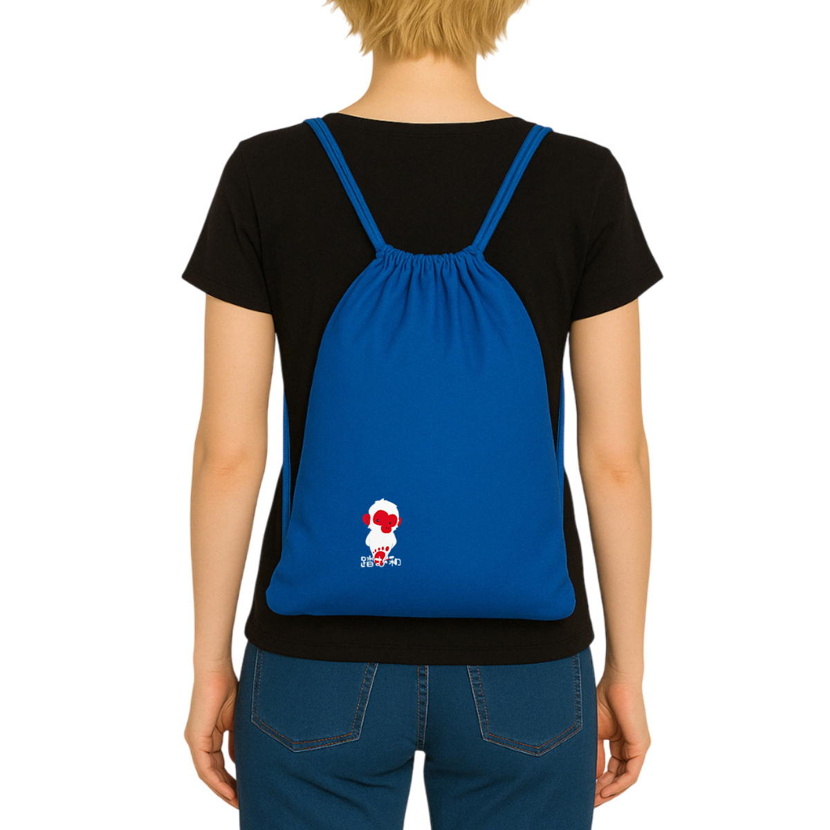 Image front Sac cordes FumuWa - Foulage à la japonaise ! Bleu