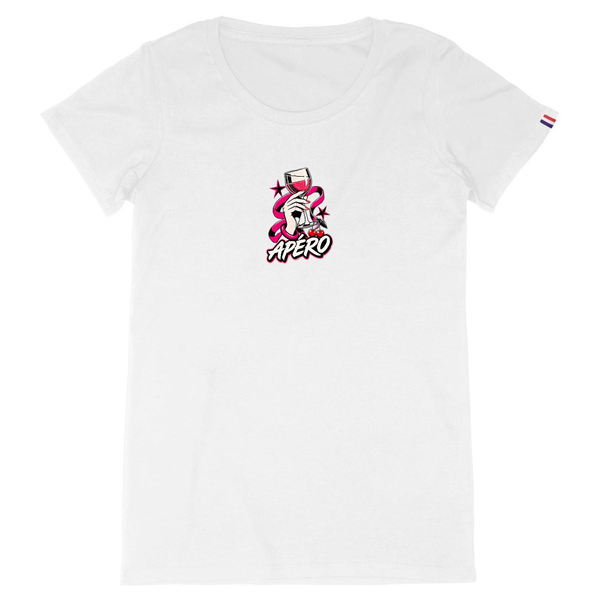 Image front T-shirt Femme Made in France Apéro Citron