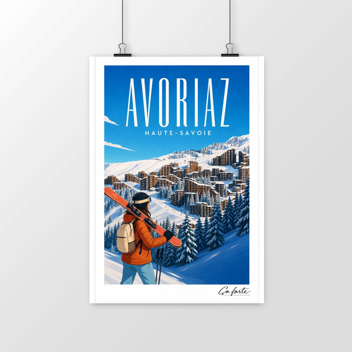 Image front Affiche Avoriaz – Ski & Montagne | Alpes – Portes du Soleil