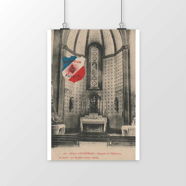 Image front Affiche MONTJOYER - Abbaye d'Aiguebelle - Chapelle de l'Hôtellerie - 1915