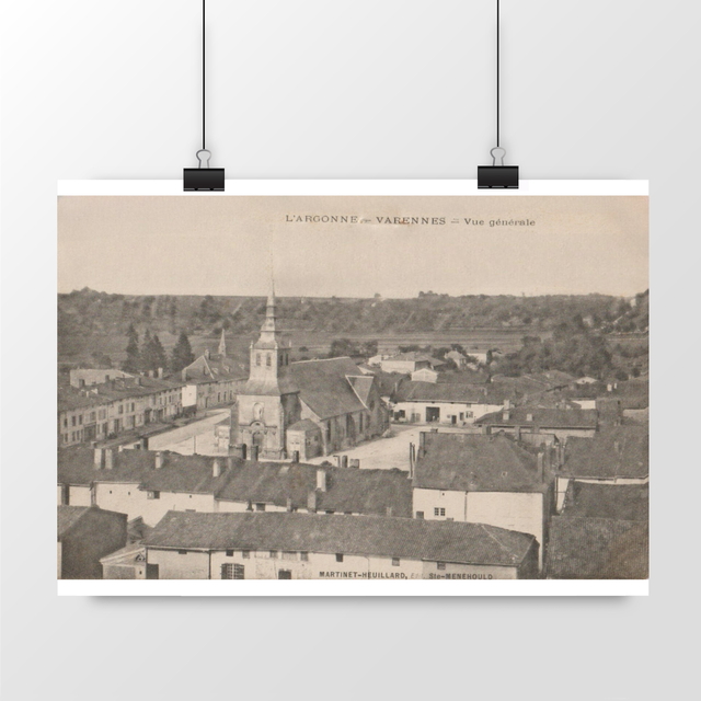 Image front Affiche VARENNES-EN-ARGONNE - Vue Générale - 1915