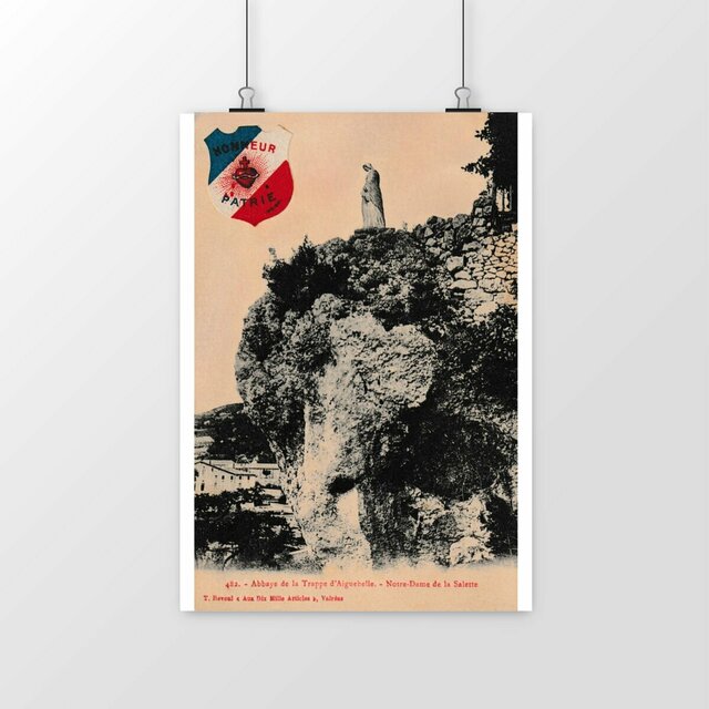 Image front Affiche MONTJOYER - Abbaye de la Trappe d'Aiguebelle - Notre Dame de la Salette - 1915