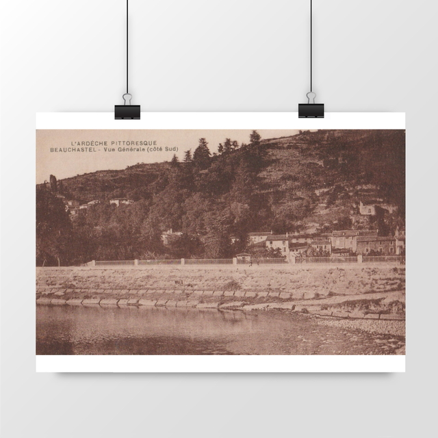 Image front Affiche BEAUCHASTEL - Vue Générale - Côté Sud