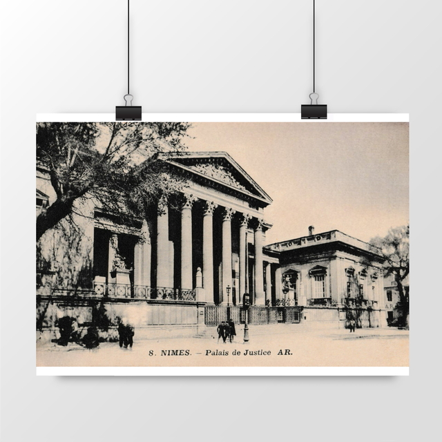 Image front Affiche NIMES - Palais de Justice - 1915