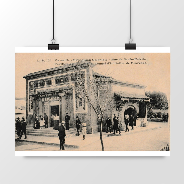 Image front Affiche MARSEILLE - Exposition Coloniale - Mas de Santo-Estello - 1908