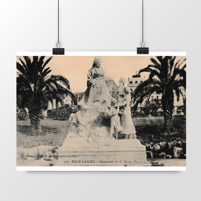 Image front Affiche NICE - Monument de la Reine Victoria - 1913