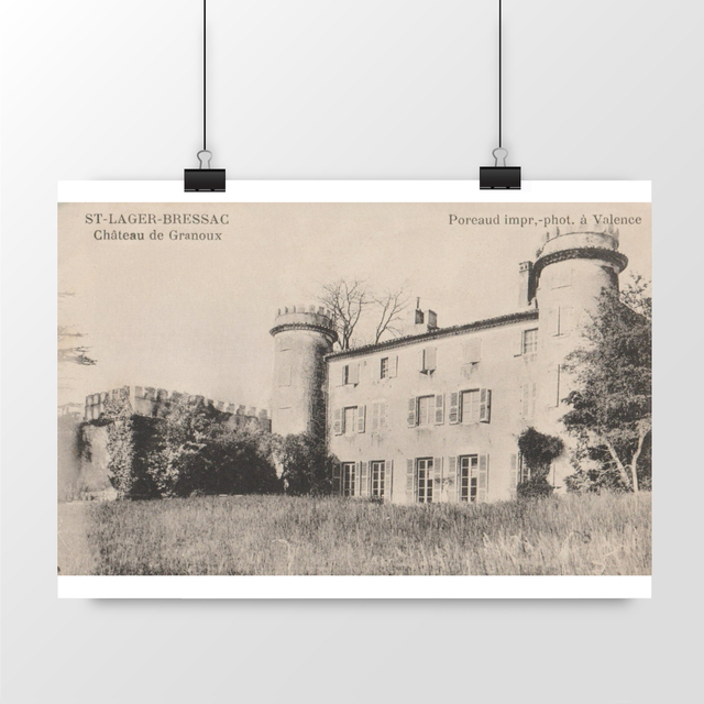 Image front Affiche ST LAGER-BRESSAC - Château de Granoux - 1911