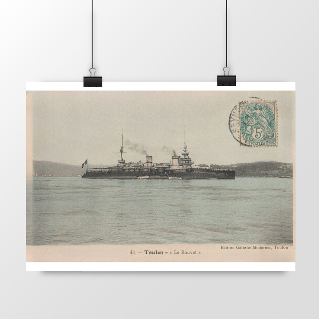 Image front Affiche TOULON - Le Bouvet - 1906