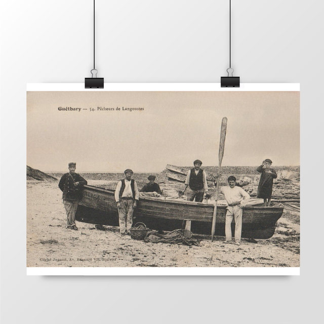 Image front Affiche GUÉTHARY - Pêcheurs de Langoustes - 1916
