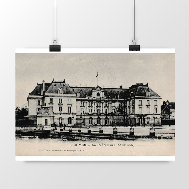 Image front Affiche TROYES - La Préfecture - 1915