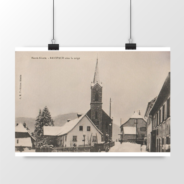 Image front Affiche RANSPACH - Sous la Neige - 1918