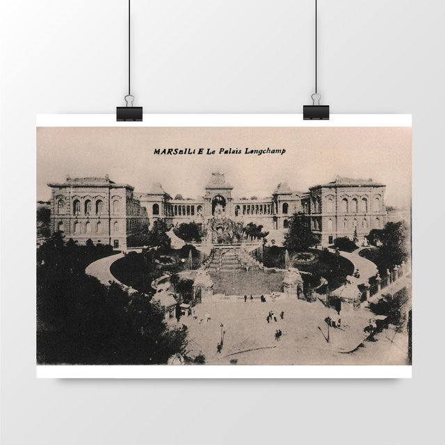 Image front Affiche MARSEILLE - Le Palais Longchamp - 1917