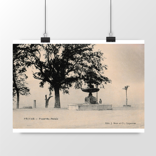 Image front Affiche PRIVAS - Place du Palais - 1904