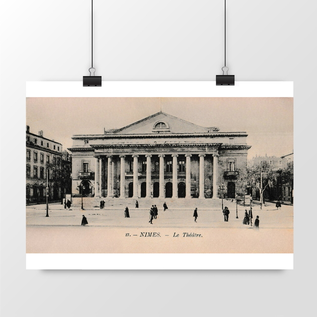 Image front Affiche NIMES - Le Théâtre - 1917