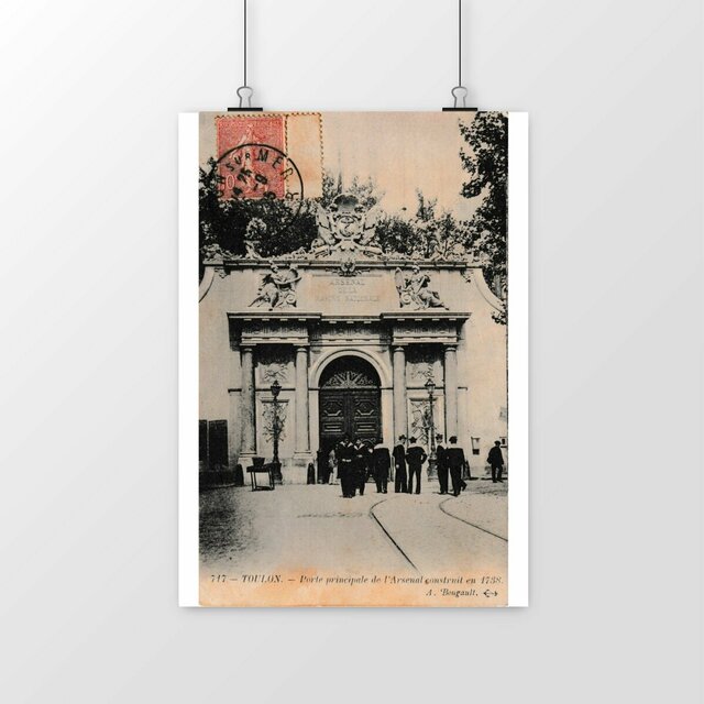 Image front Affiche TOULON - Porte Principale de l'Arsenal - 1905