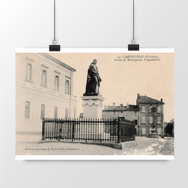 Image front Affiche CARPENTRAS - Statue de Monseigneur d'Inguimbert