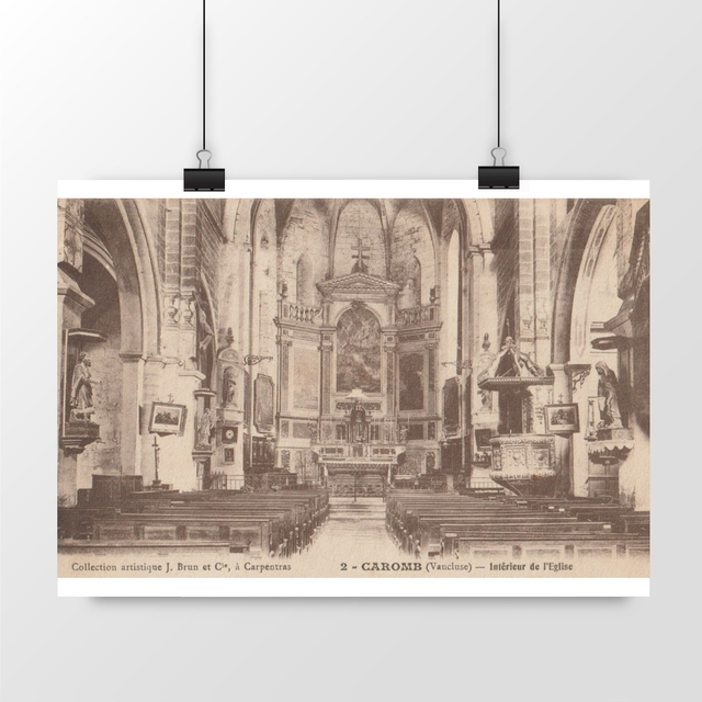 Image front Affiche CAROMB - Intérieur de l'Eglise