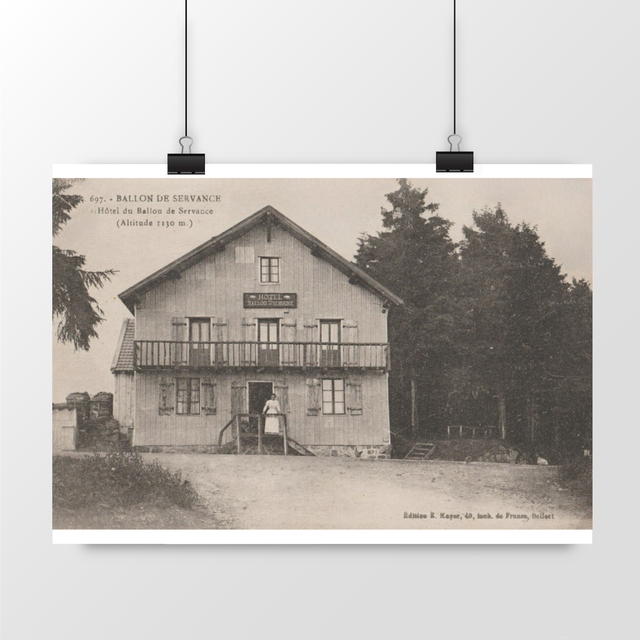Image front Affiche BALLON DE SERVANCE - Hôtel du Ballon de Servance - 1919