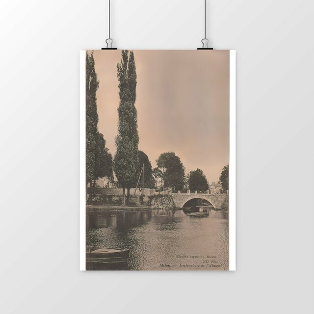 Image front Affiche MELUN - Embouchure de l'Almont - 1915