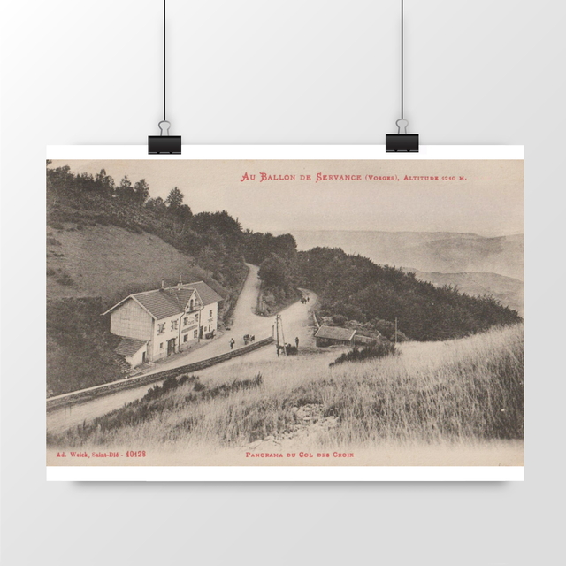 Image front Affiche BALLON DE SERVANCE - Panorama du Col des Croix - 1917