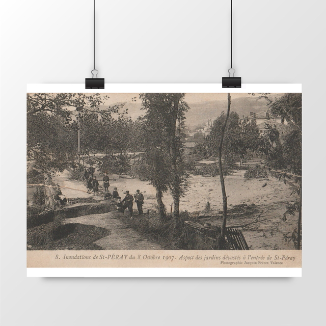Image front Affiche ST PERAY - Inondations du 8 Octobre 1907 - 1914