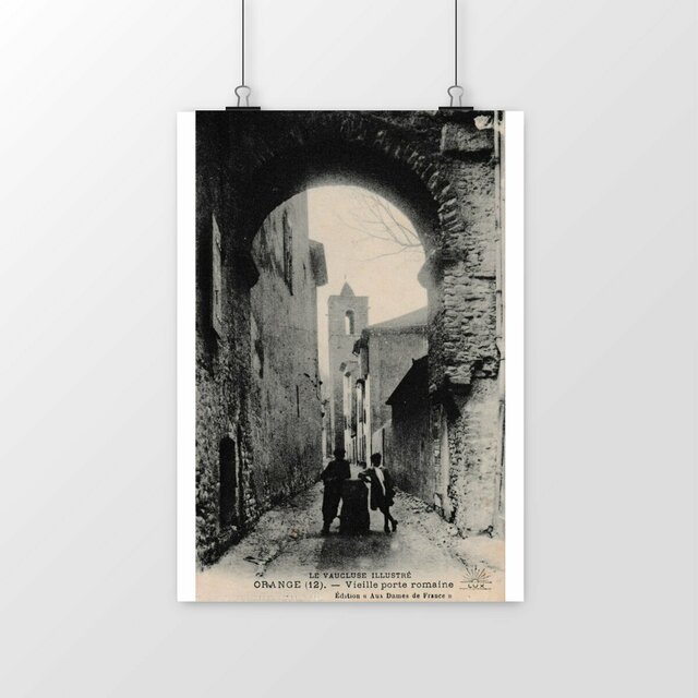 Image front Affiche ORANGE - Vieille Porte Romaine - 1911