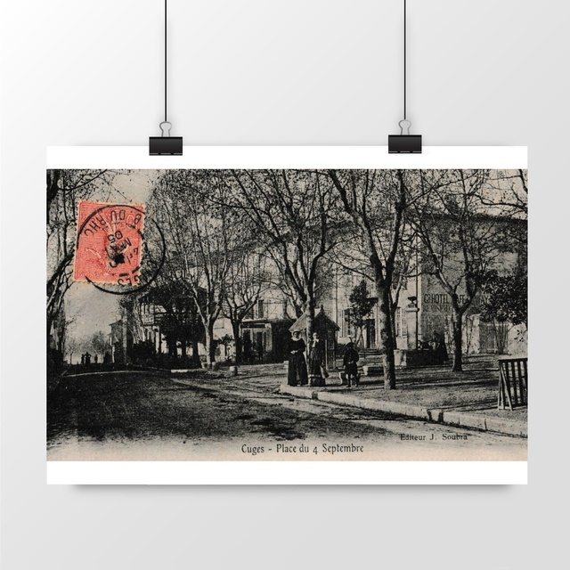 Image front Affiche CUGES - Place du 4 Septembre - 1905