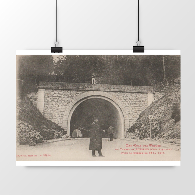 Image front Affiche BUSSANG - Au Tunnel de Bussang - 1917