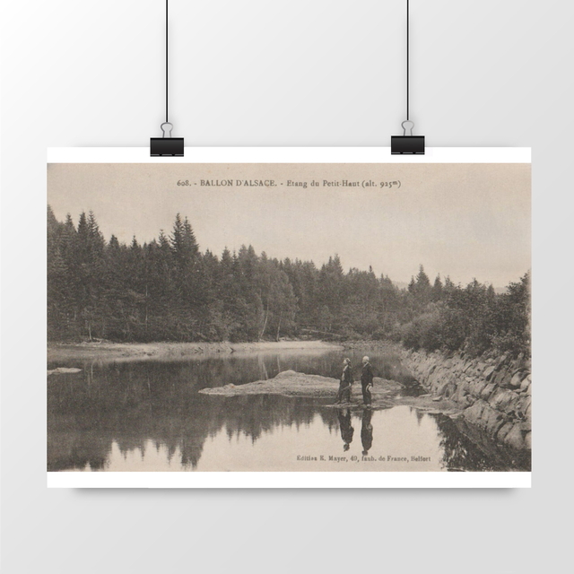 Image front Affiche BALLON D'ALSACE - Etang du Petit-Haut - 1918