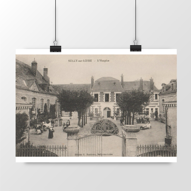 Image front Affiche SULLY-SUR-LOIRE -L'Hospice - 1918