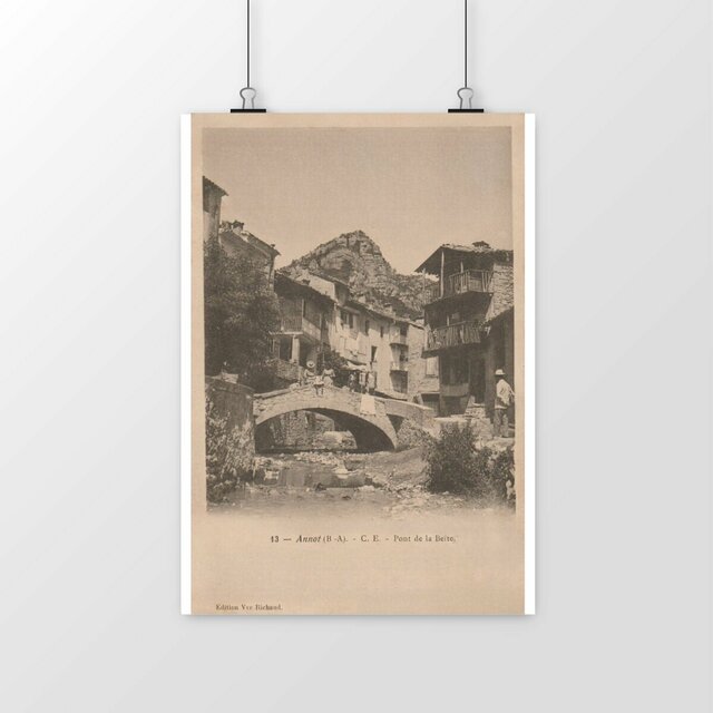 Image front Affiche ANNOT - Pont de la Beïte - 1907