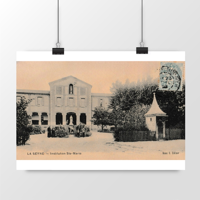 Image front Affiche LA SEYNE-SUR-MER - Institution Sainte Marie - 1905