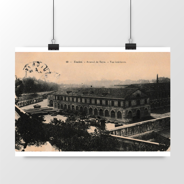 Image front Affiche TOULON - Arsenal de Terre - 1908