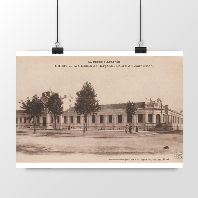 Image front Affiche CREST - Les Ecoles de Garcons - Cours du Joubernon
