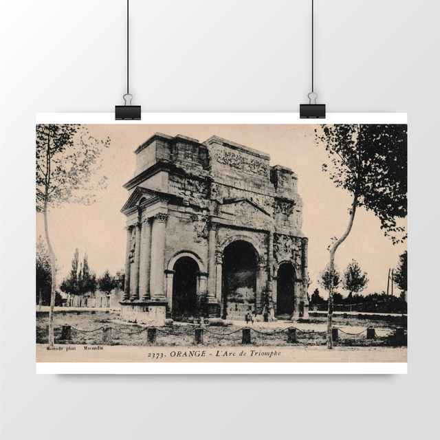 Image front Affiche ORANGE - L'Arc de Triomphe -1915
