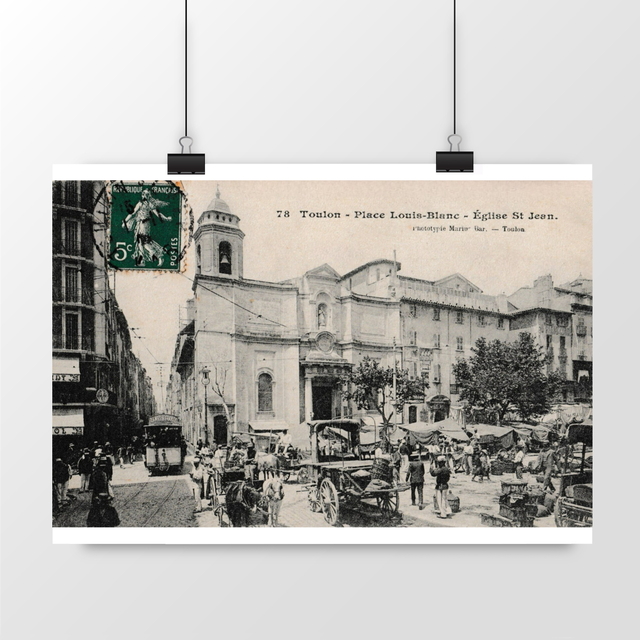 Image front Affiche TOULON - Place Louis Blanc - Eglise St Jean