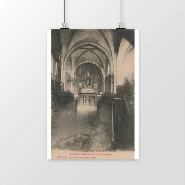 Image front MONTJOYER - Abbaye d'Aiguebelle - Le Choeur des Religieux et le Maître-Hôtel - 1915