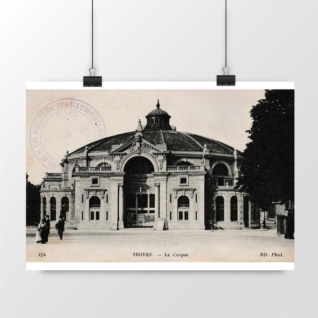 Image front Affiche TROYES - Le Cirque - 1915