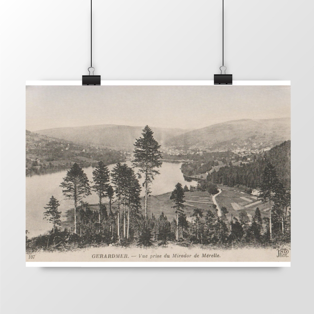 Image front Affiche GERARDMER - Vue Prise du Mirador de Mérelle - 1918