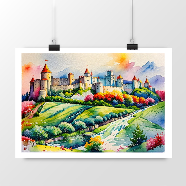 Image front Affiche CARCASSONNE