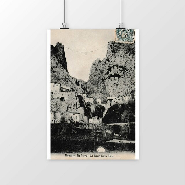 Image front Affiche MOUSTIERS-SAINTE-MARIE - Le Ravin Notre Dame