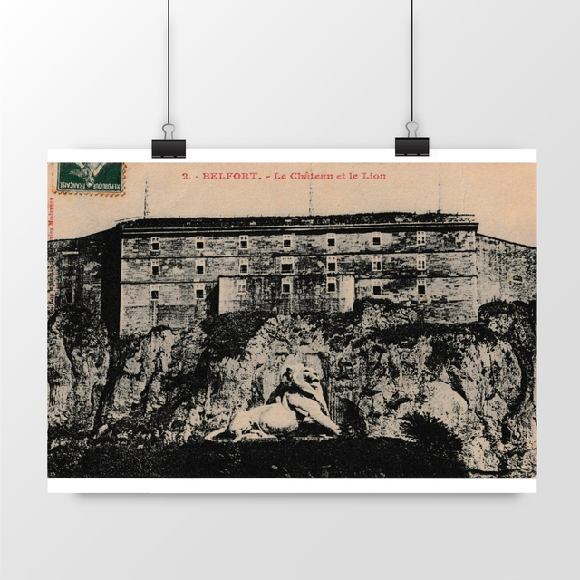 Image front Affiche BELFORT - Le Château et le Lion