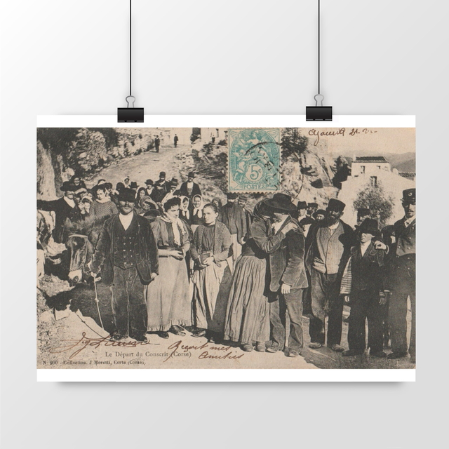 Image front Affiche AJACCIO - Le Départ du Conscrit - 1904