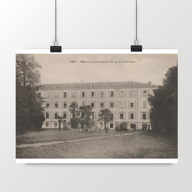 Image front Affiche PAU - Hôpital Complémentaire n°14 du Sacré-Coeur - 1915