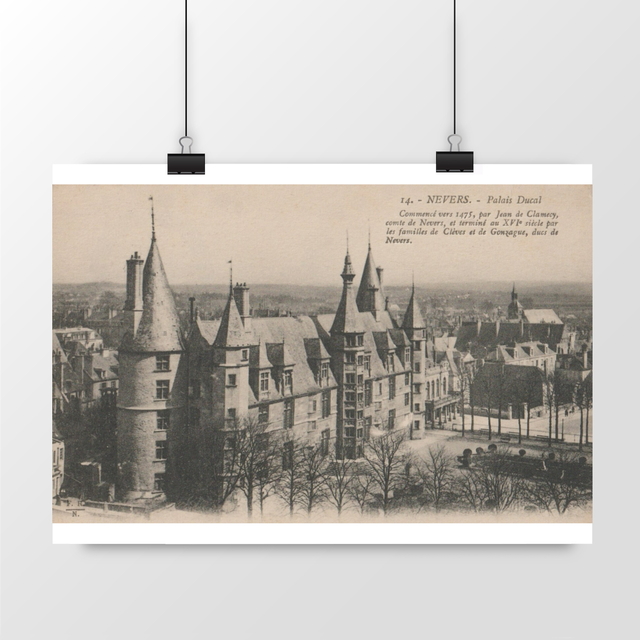 Image front Affiche NEVERS - Palais Ducal - 1917