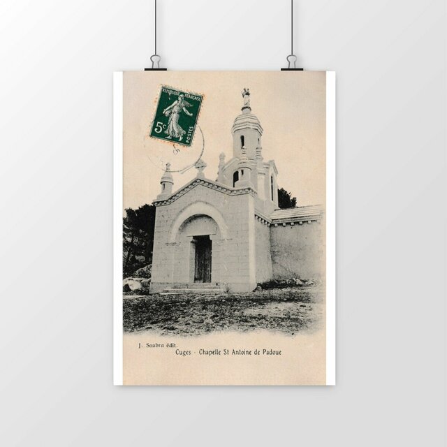 Image front Affiche CUGES - Chapelle St Antoine de Padoue - 1908