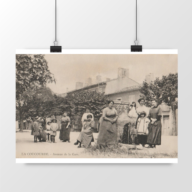 Image front Affiche LA COUCOURDE - Avenue de la Gare - 1916