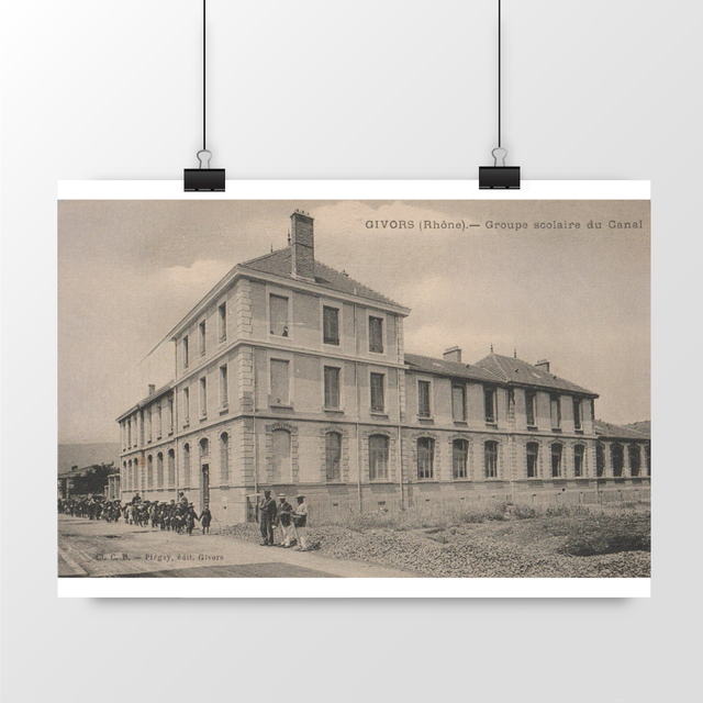 Image front Affiche GIVORS - Groupe Scolaire du Canal - 1913