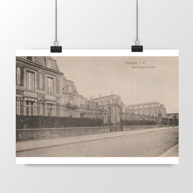 Image front Affiche COLMAR - Bezirkspräsidium (Tribunal de district) - 1918