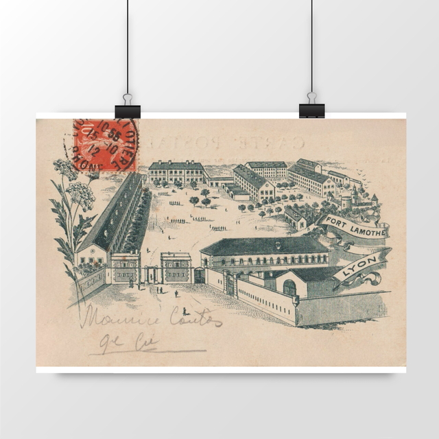 Image front Affiche LYON - Fort Lamothe 1912
